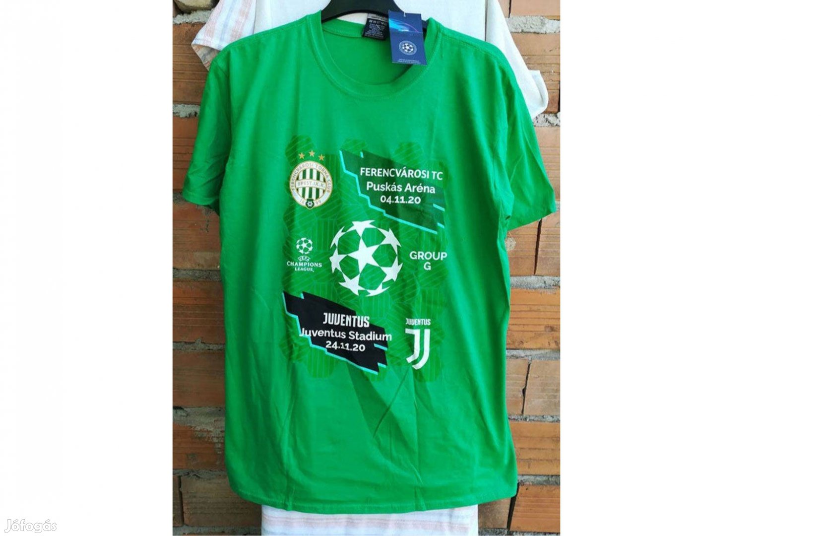 Ferencvárosi TC - Juventus Bajnokok Ligája zöld póló (XL)