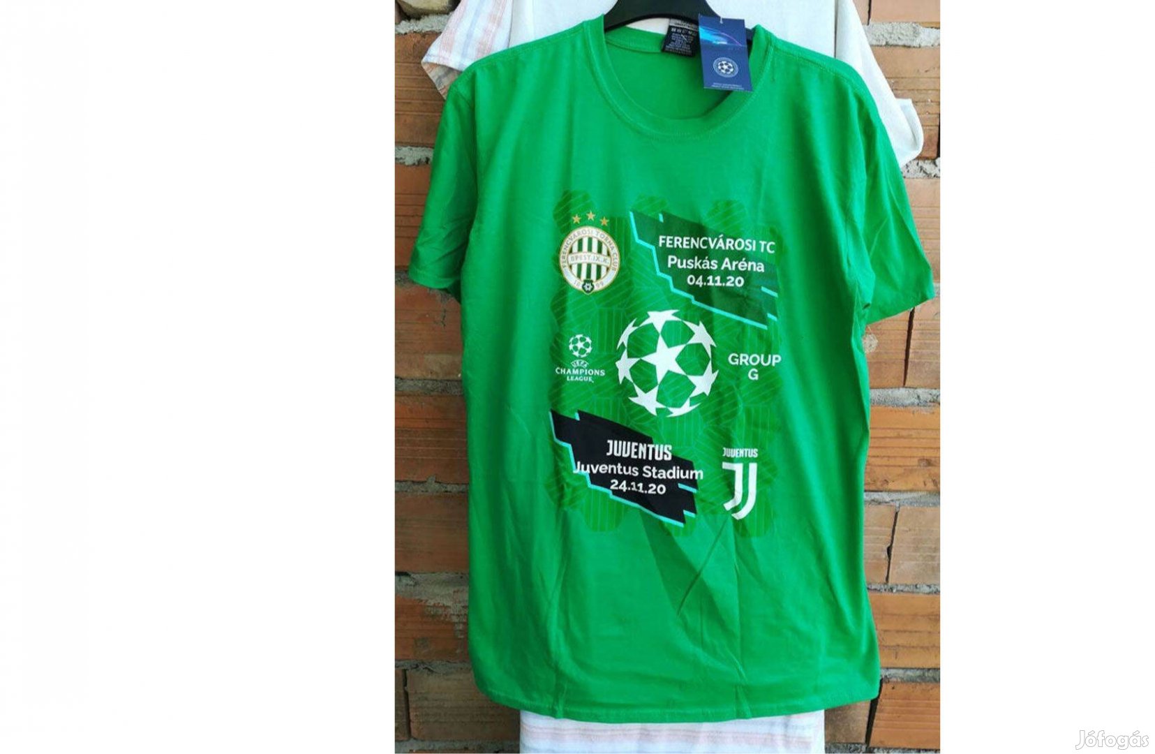 Ferencvárosi TC - Juventus Bajnokok Ligája zöld póló (XL)