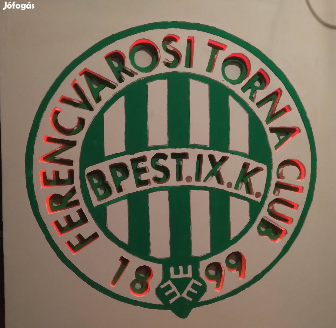 Ferencvárosi Torna club gipszkarton dekor 