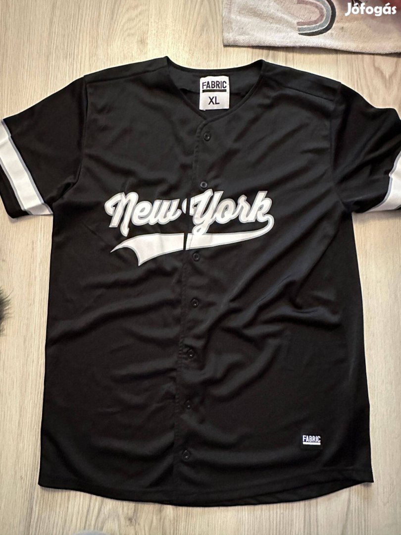 Férfi Fabric New York NY Baseball mez XL