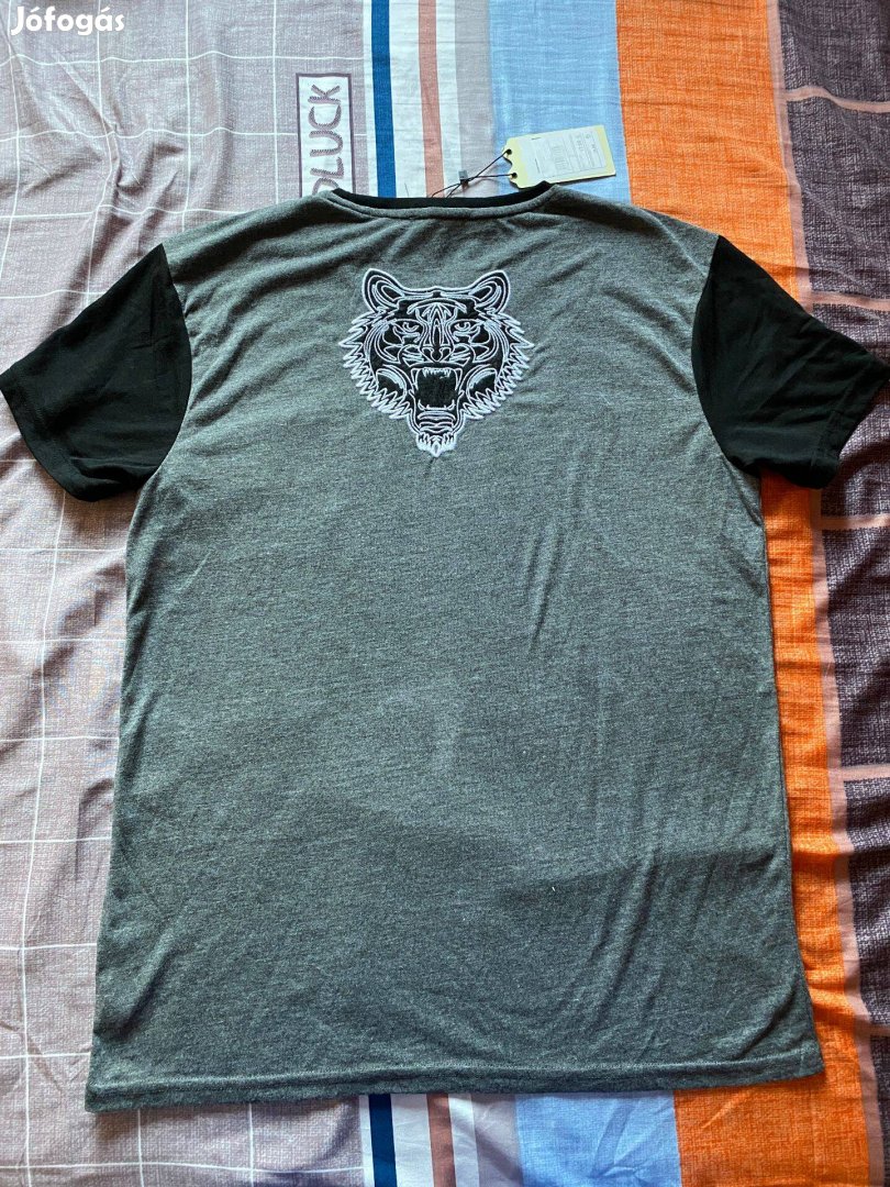 Férfi Koton új póló XL-es Kenzo stílusú tigris a hátán
