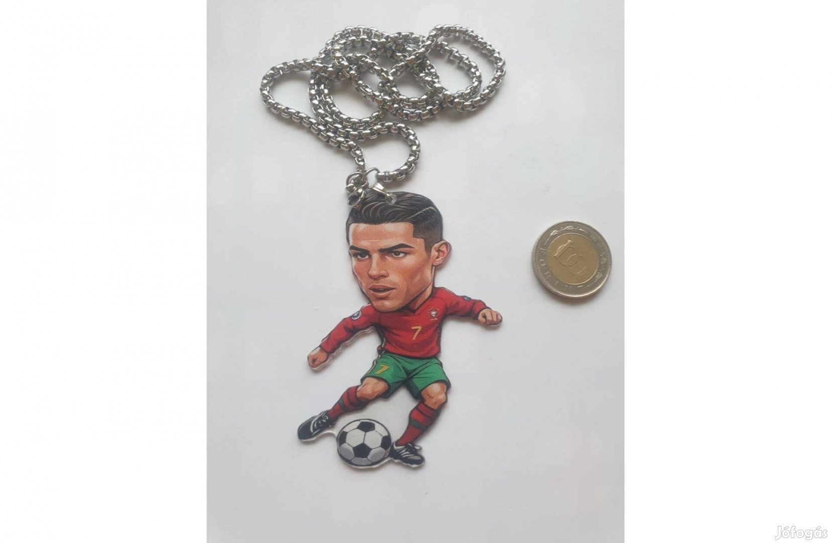 Férfi Nyaklánc FiúMedál lap Új Ronaldó FANS Helyben 1500Ft