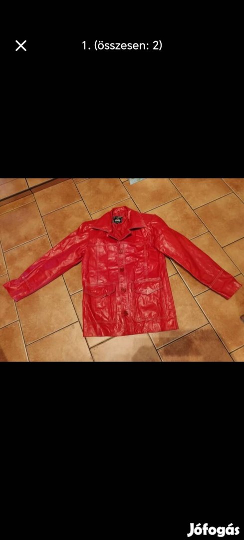 Férfi S-es bőr zakó