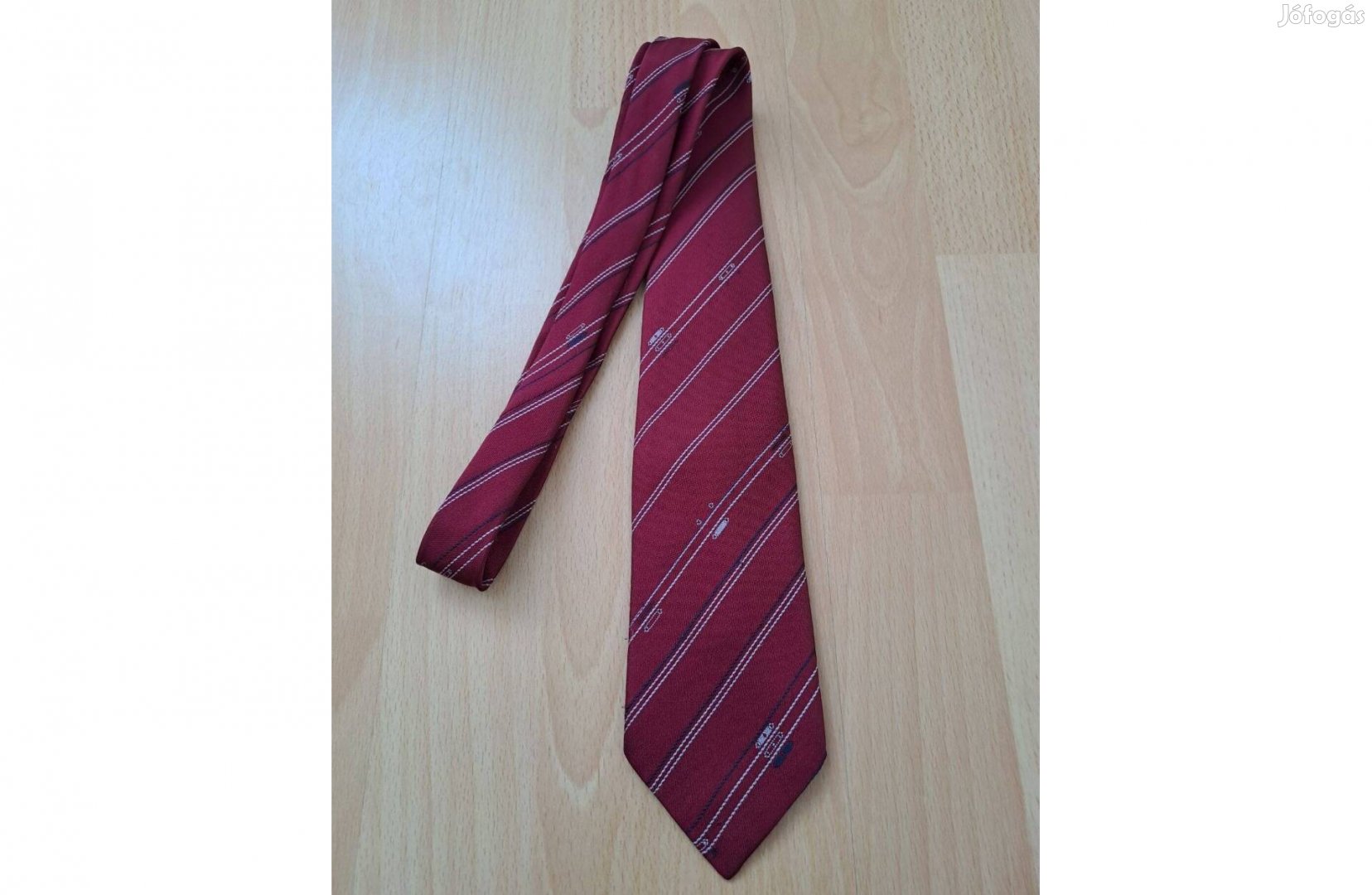 Férfi Újszerű Diolen bordó mintás nyakkendő