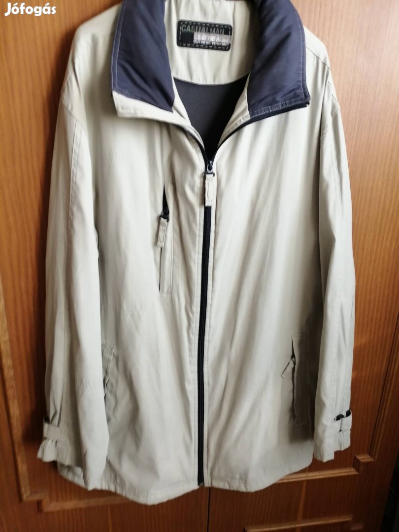 Férfi átmeneti kabát XL es méretben eladó csípő 128cm hossza 80cm