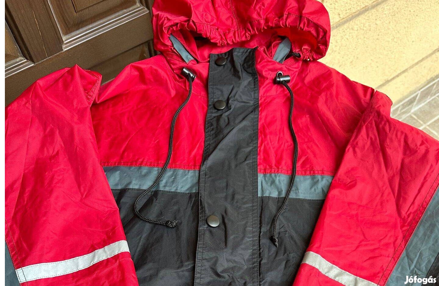 Férfi átmeneti kabát,széldzseki (XL-es) Rejtett kapucnis