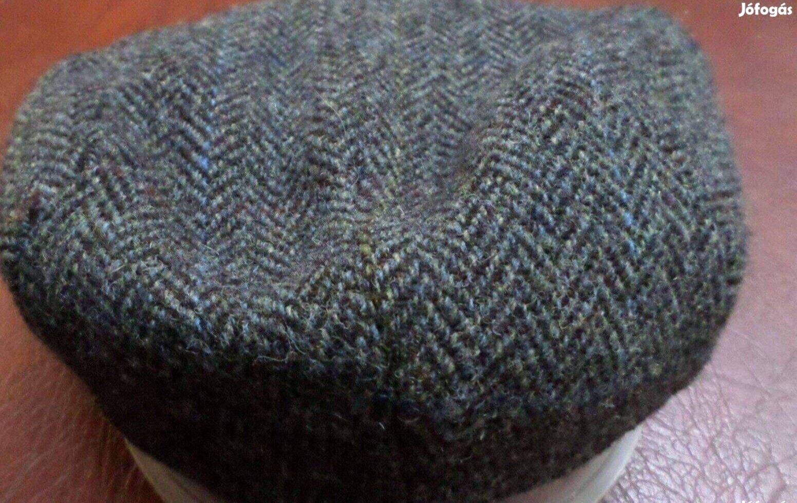 Férfi gyapjú sapka Harris tweed