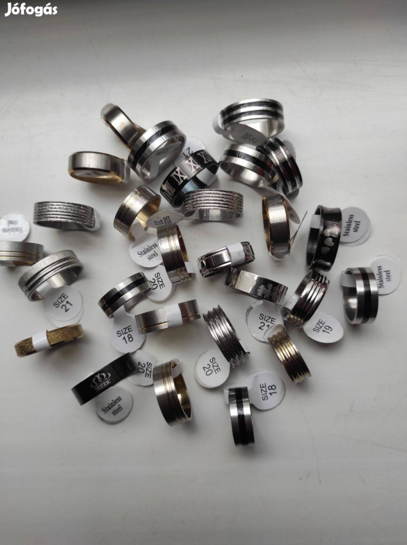 Férfi gyűrű 27db Új!