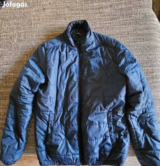 Férfi kabát, M méret, unisex, kék színű