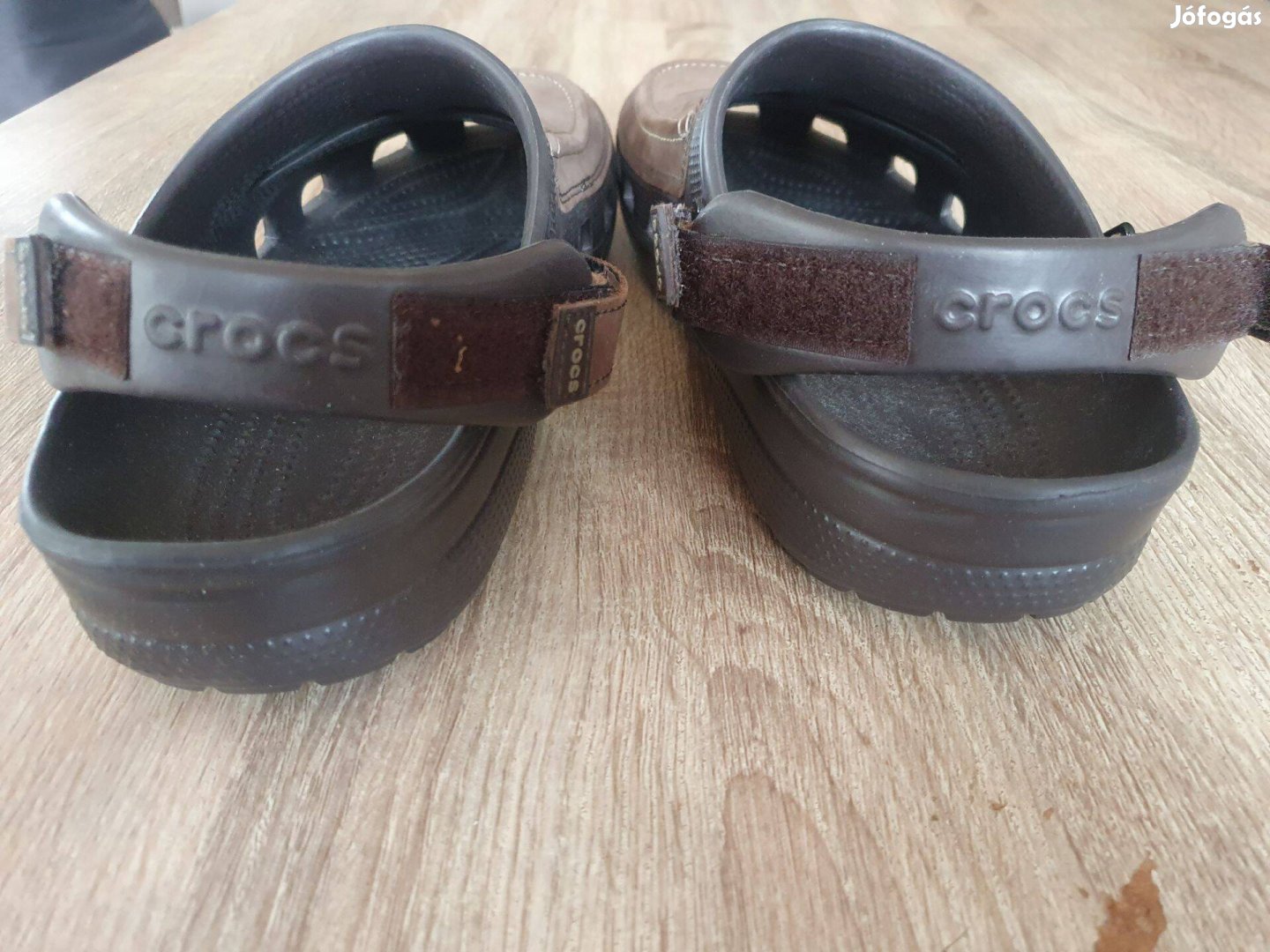 Férfi papucs, Crocs, Model Yukon Vista, Bőr, Barna,