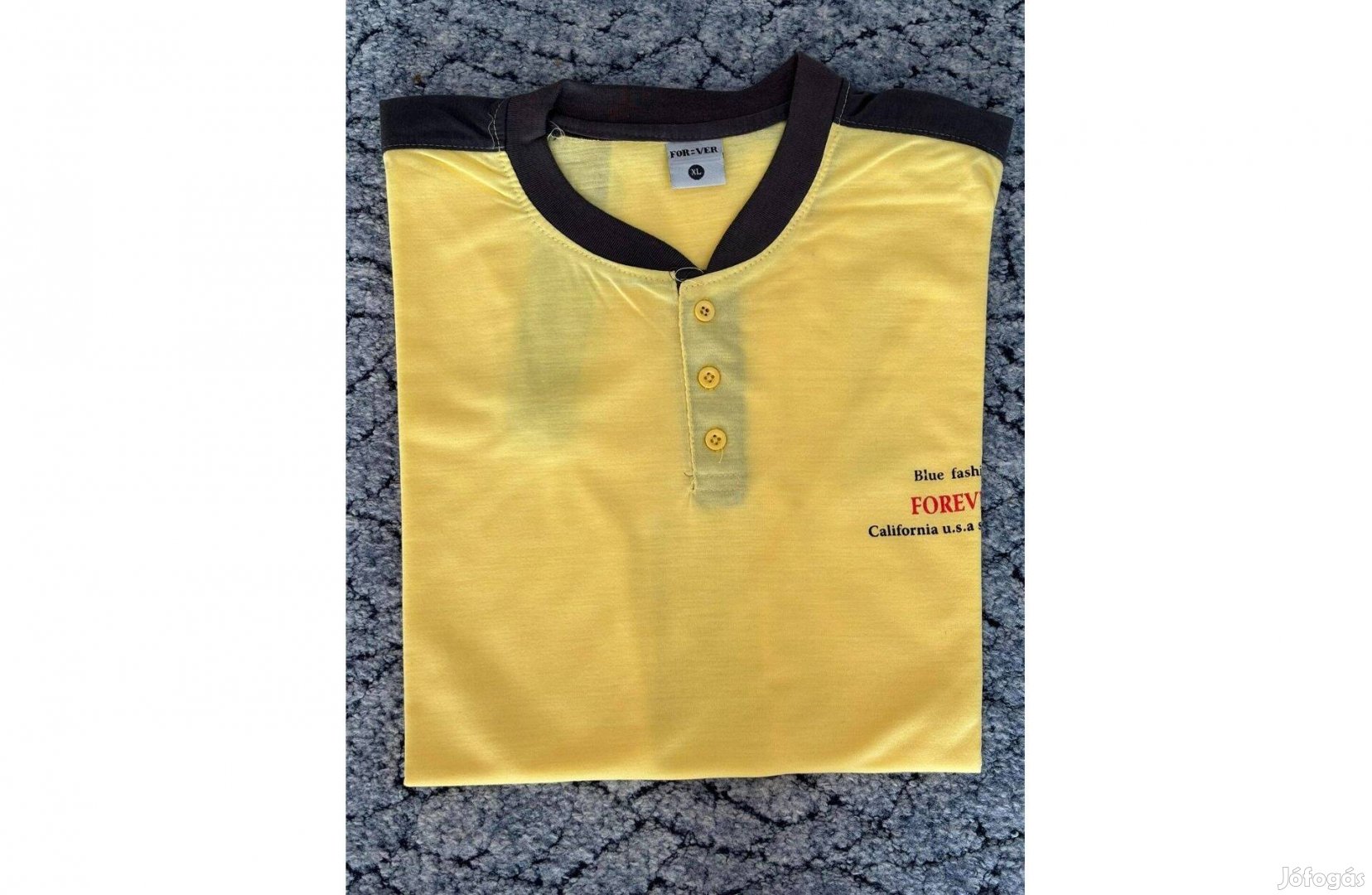 Férfi póló sárga XL