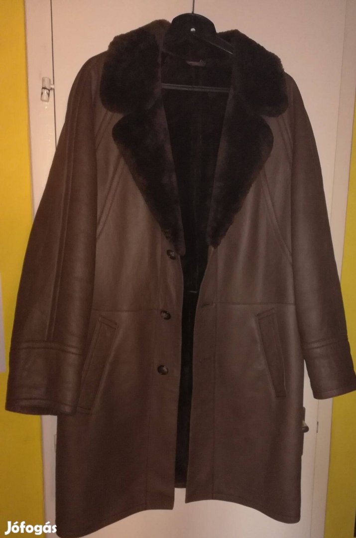 Férfi új barna műirha kabát, Bécsben vásárolt!27