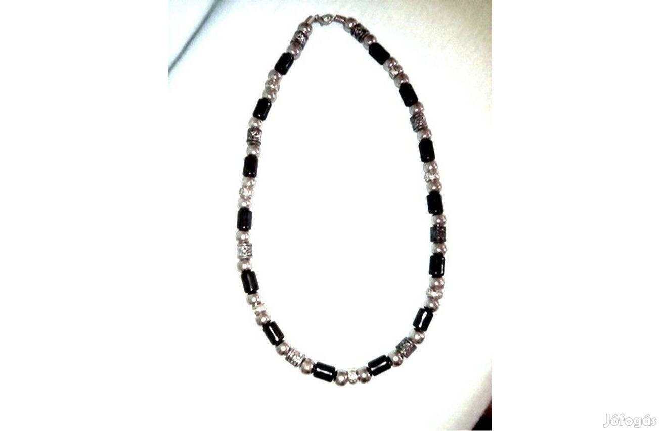 Férfi vagy női különleges nyaklánc, Új Díszes fém és fekete