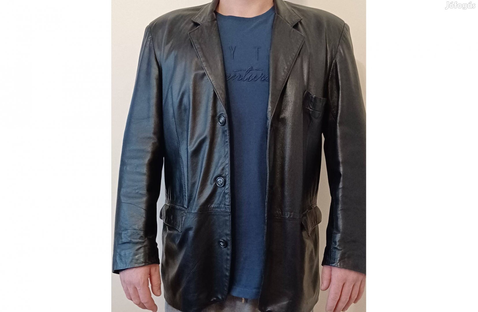Férfi valódi bőrkabát bőrzakó