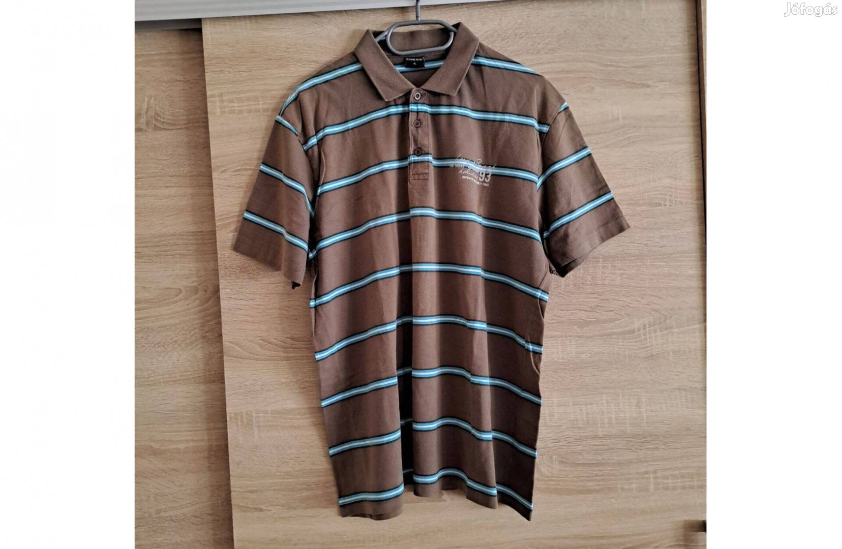 Férfi xl-es pamut póló ingpóló rövid ujjú XL