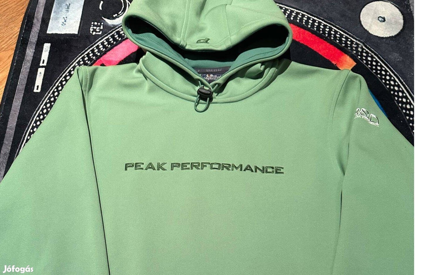 Férfi zöld Peak Performance kapucnis felső XL-es méretben Új
