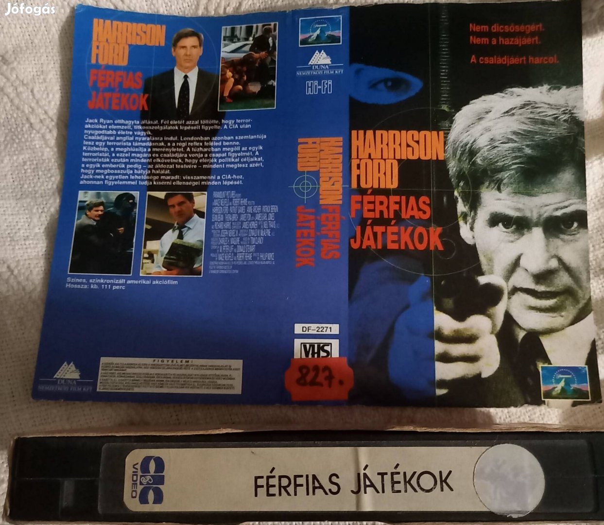 Férfias játékok - akció vhs - Harrison Ford