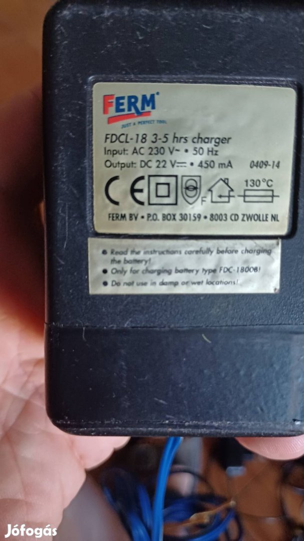 Ferm töltő 22V 450mA