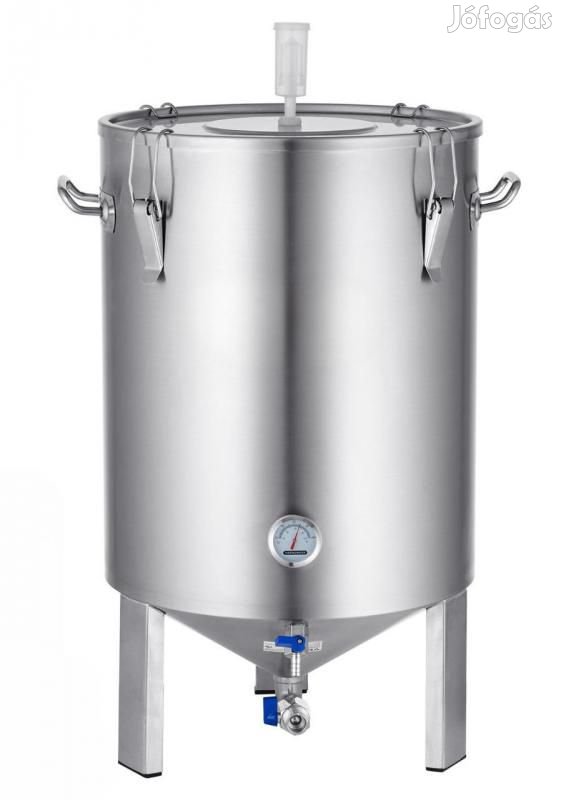 Fermentáló edény, sörfőző  60 liter hőmérővel