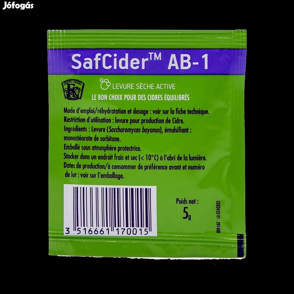 Fermentis SafCider AB-1 Szárított élesztő 5g (3373)