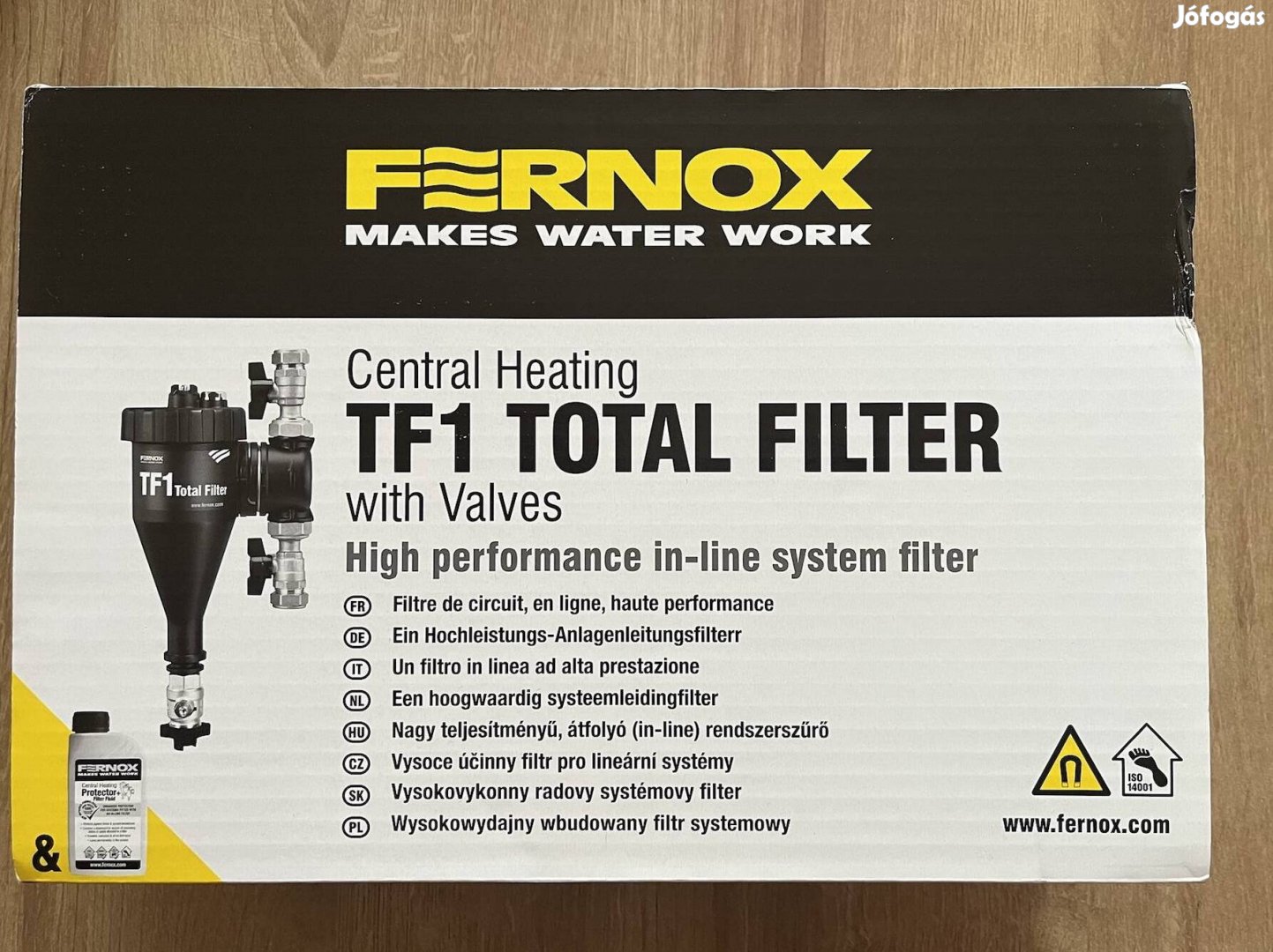 Fernox TF1 Iszapleválasztó, Golyóscsappal 3/4" + F1 Folyadék