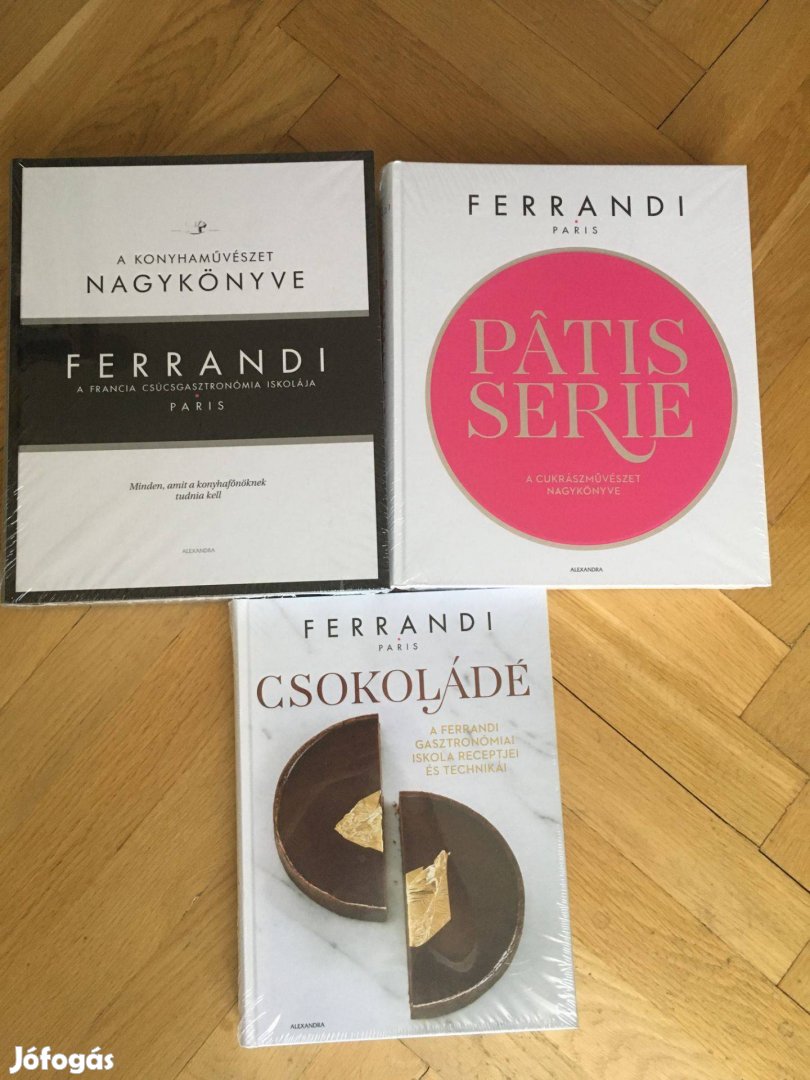 Ferrandi 3 kötete -Konyhaművészet, Cukrászművészet, Csokoládé