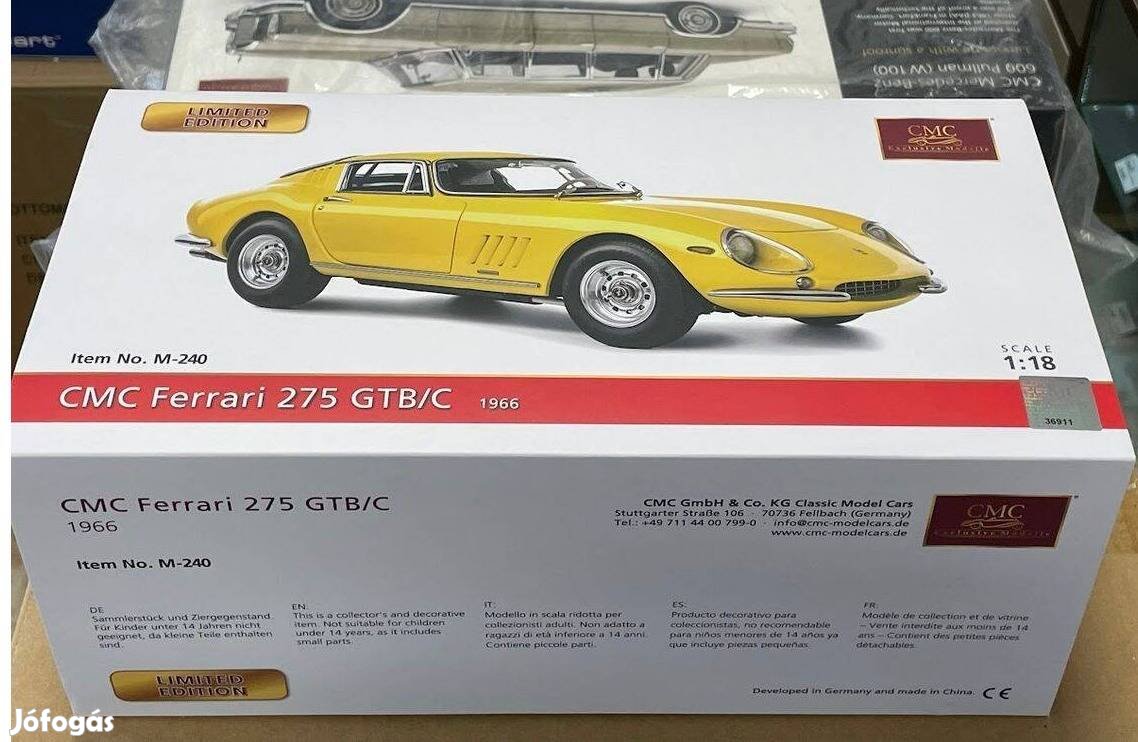 Ferrari 275 GTB/C 1966 1:18 1/18 CMC M-240