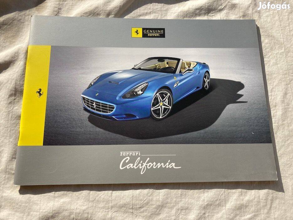 Ferrari California prospektus, katalógus, brossúra