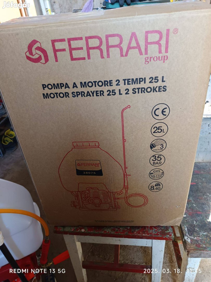 Ferrari benzinmotoros permetező