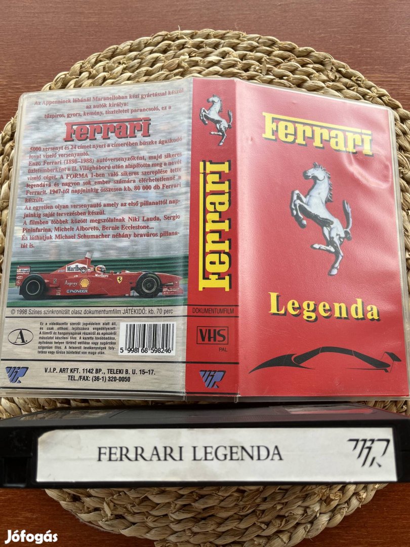 Ferrari legenda vhs kazetta