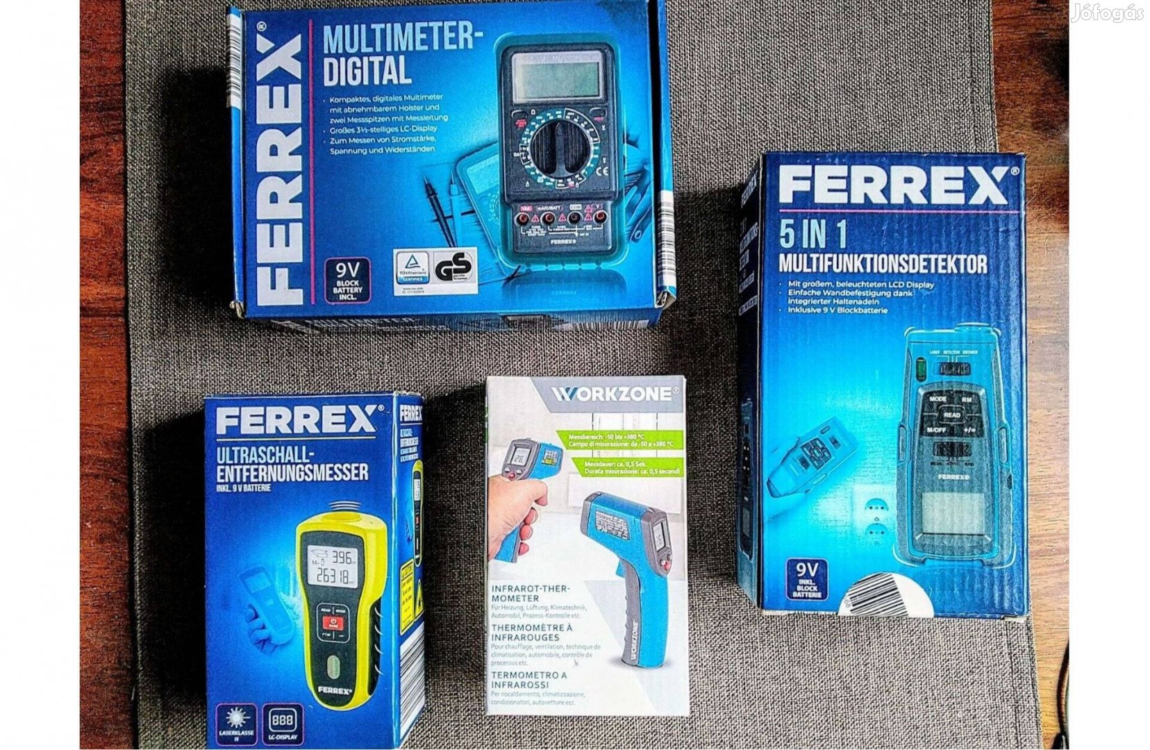 Ferrex GT-FM-Digitális nedvességmérő,mérő Multifunkciós vakolat alatti