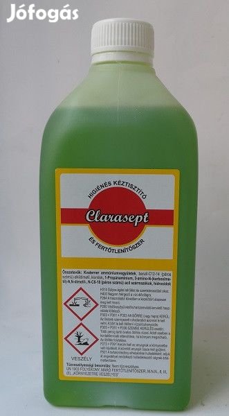 Fertőtlenítő CLARASEPT 1 L higiénés kéztisztító és fertőtlenítőszer