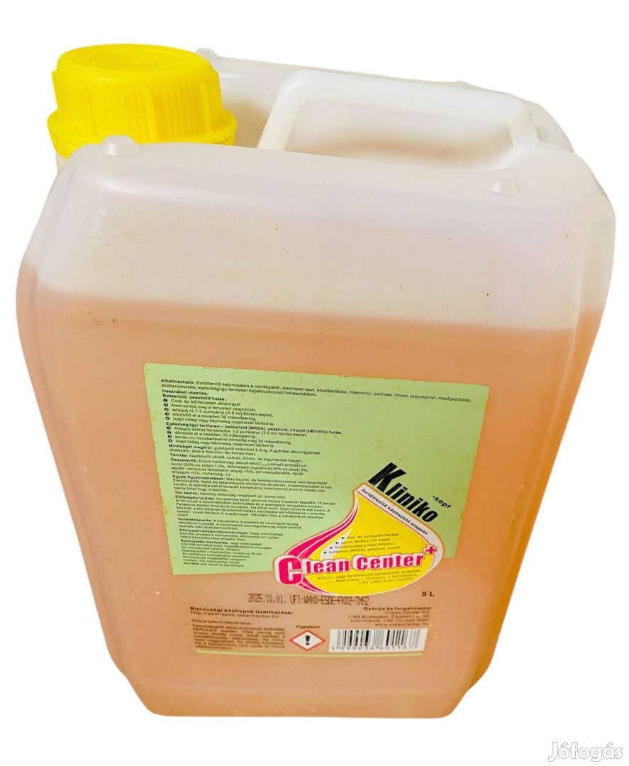 Fertőtlenítő kéztisztító folyékony szappan 5L