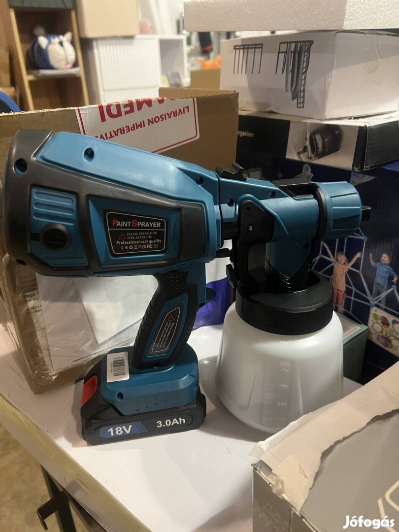 Festékszóró pisztoly akkuval