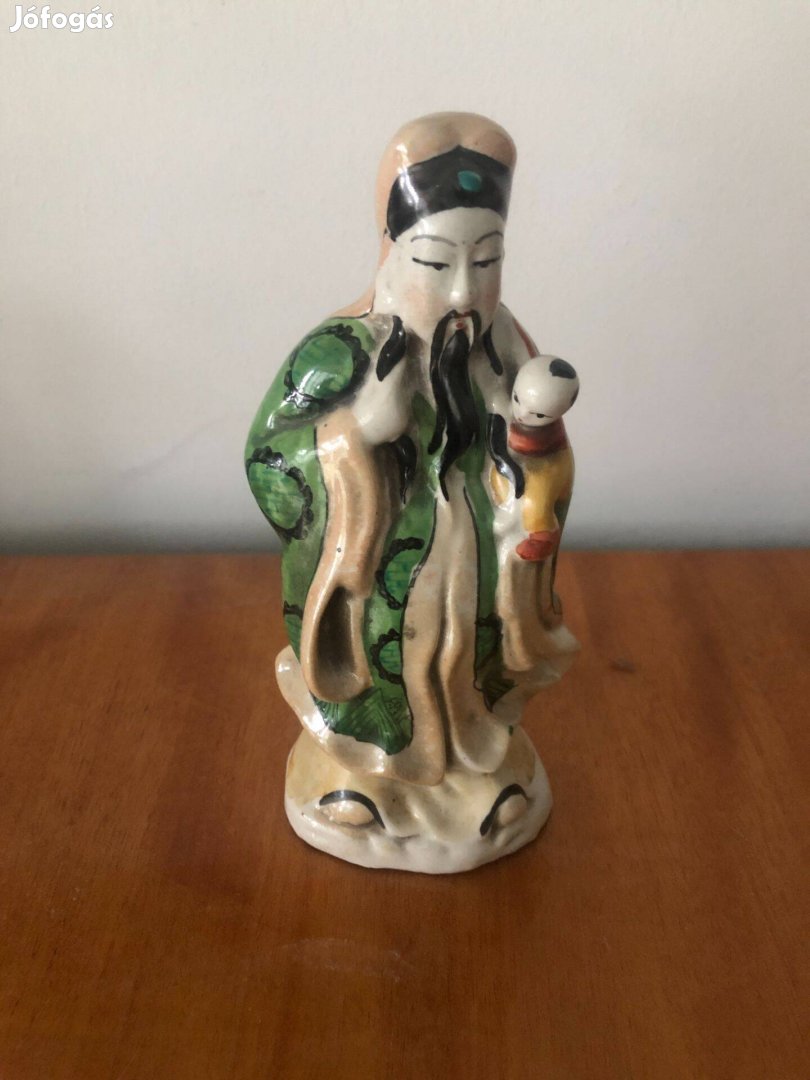 Festett kínai porcelán szobor eladó