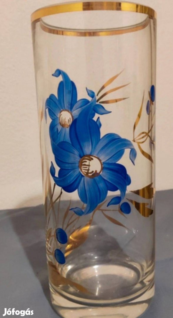 Festett üveg váza