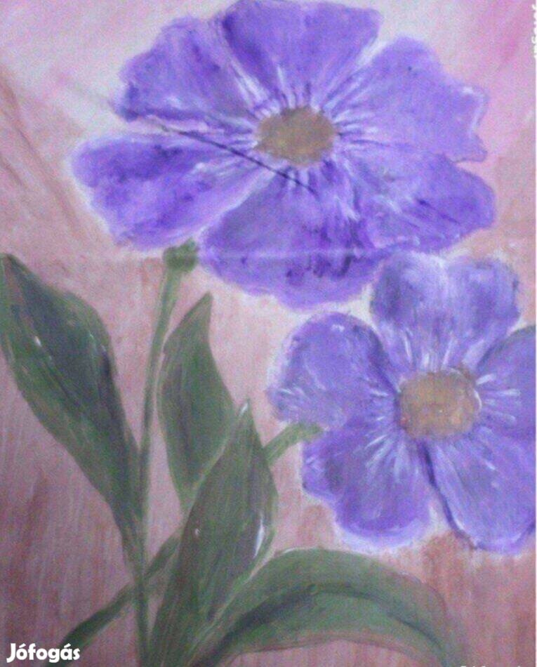 Festmémy selyem kép virág csendélet