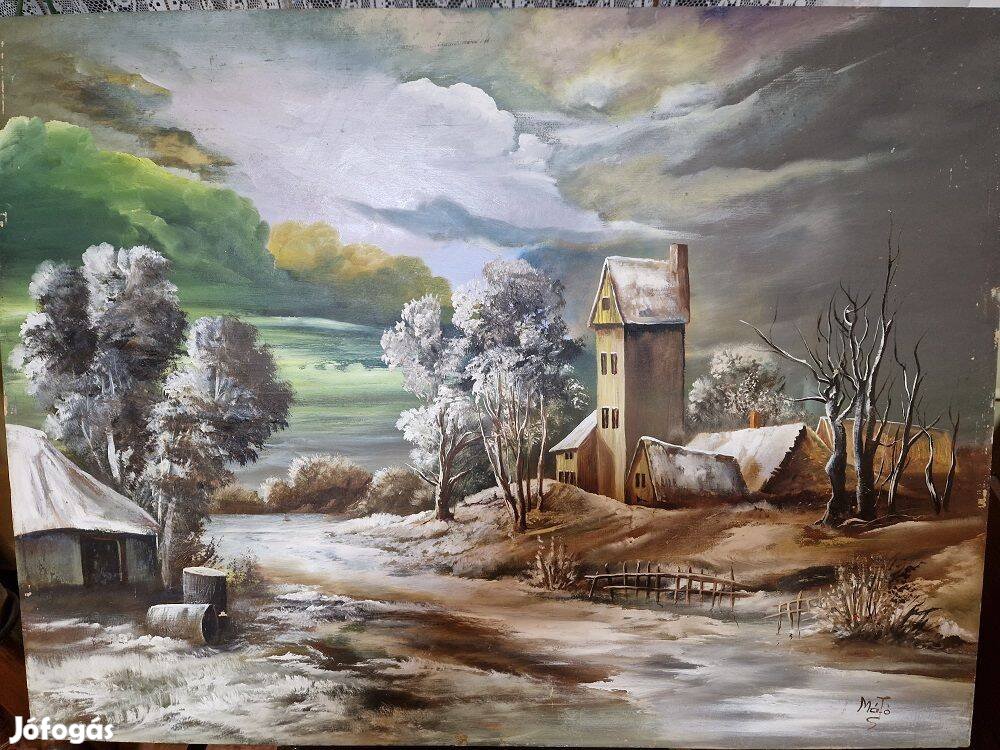 Festmény 60x80cm Márton József Májó
