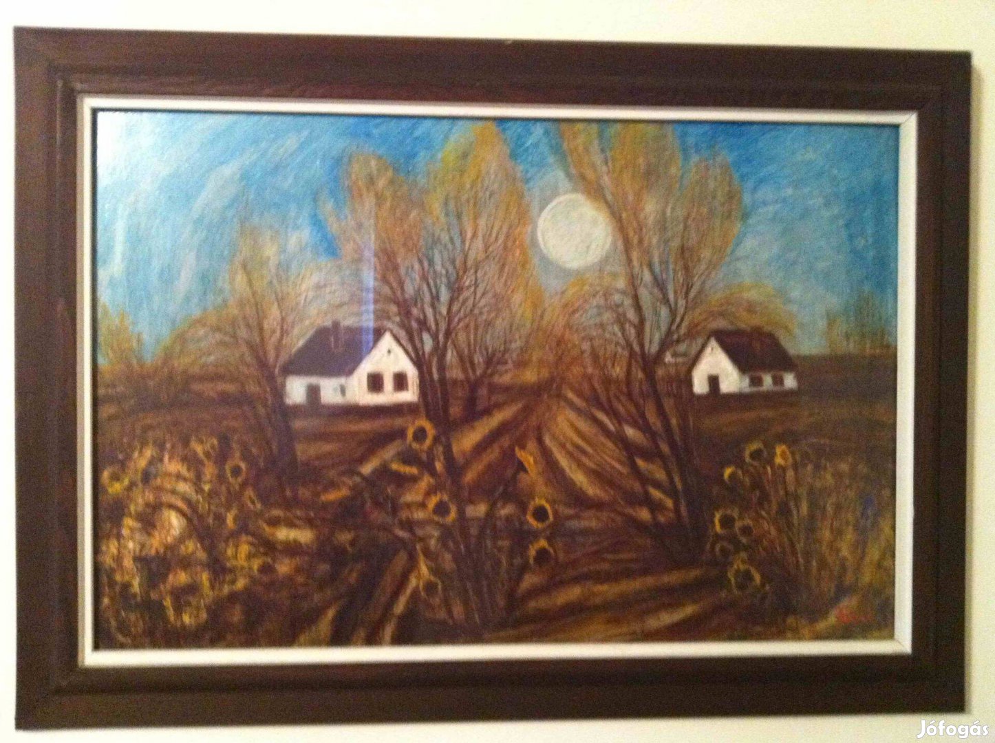 Festmény Fontos Sándór Üllési tanyák 40x60