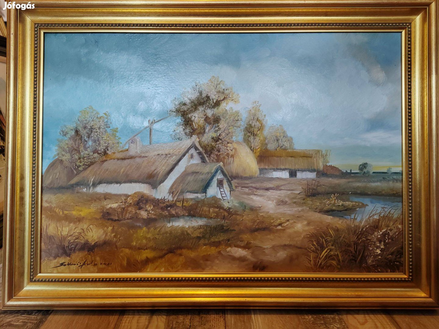 Festmény Őszidő a tanyán
