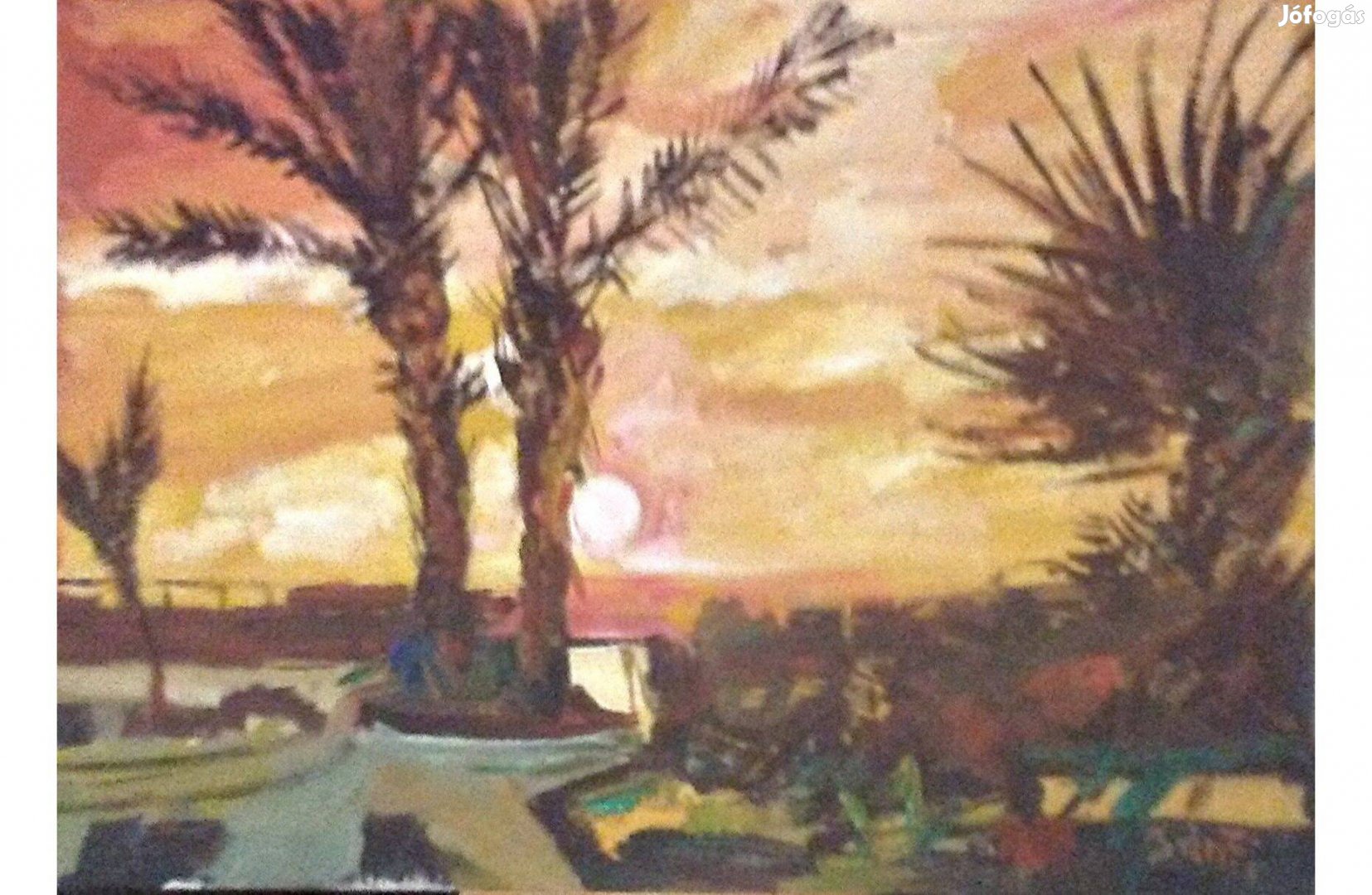 Festmény (02/40) = Bánfi : Madeira (olaj, karton, 50x35 cm)