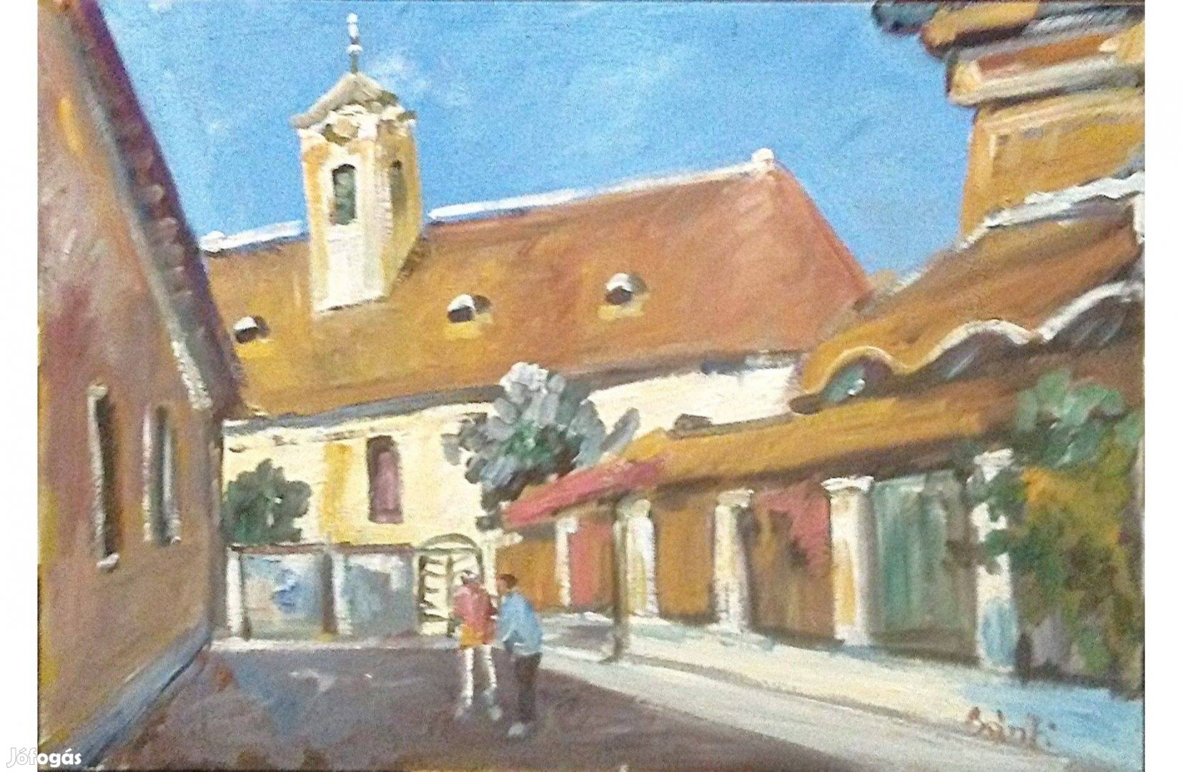 Festmény (02/55) = Bánfi : Szentendre (olaj, karton, 50x35 cm)