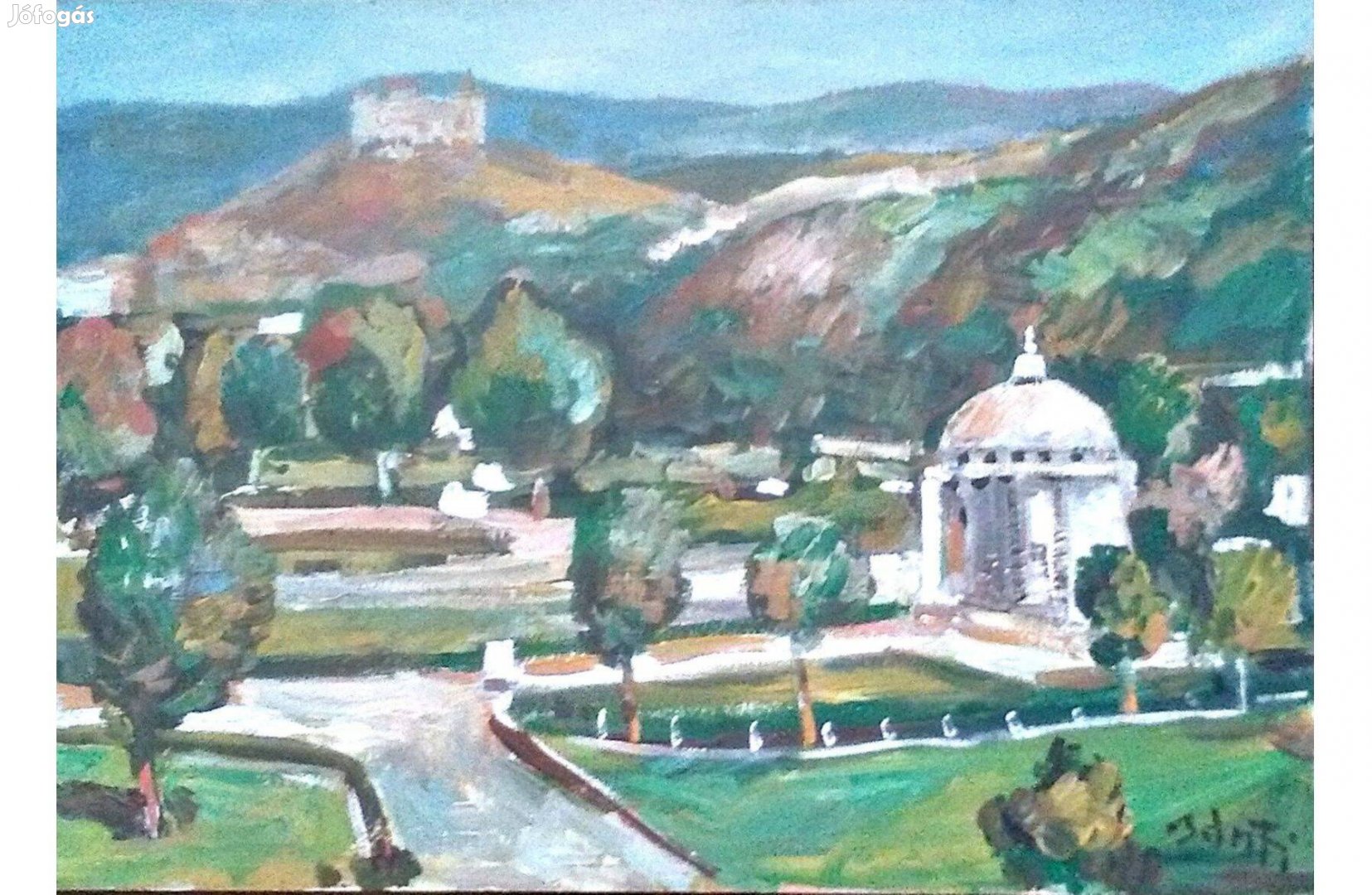 Festmény (02/81) = Bánfi : Krasna Horka Vára (olaj, karton, 50x35 cm)