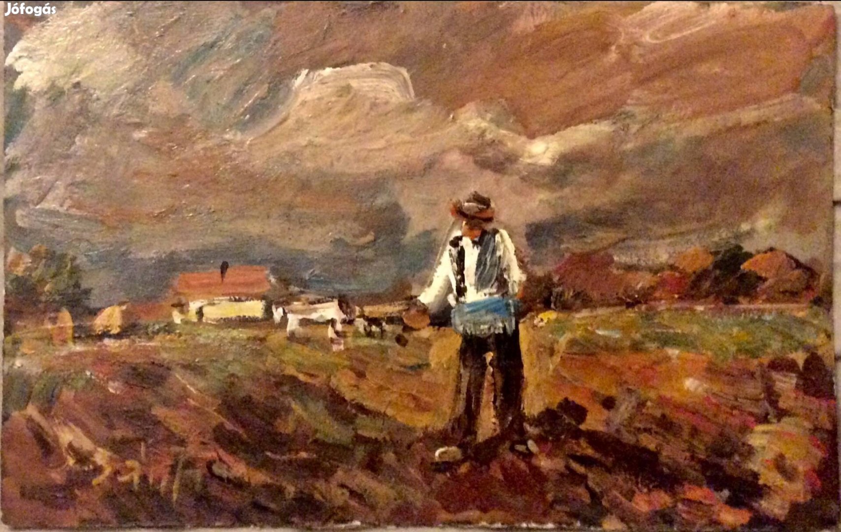 Festmény - Paraszt a mezőn