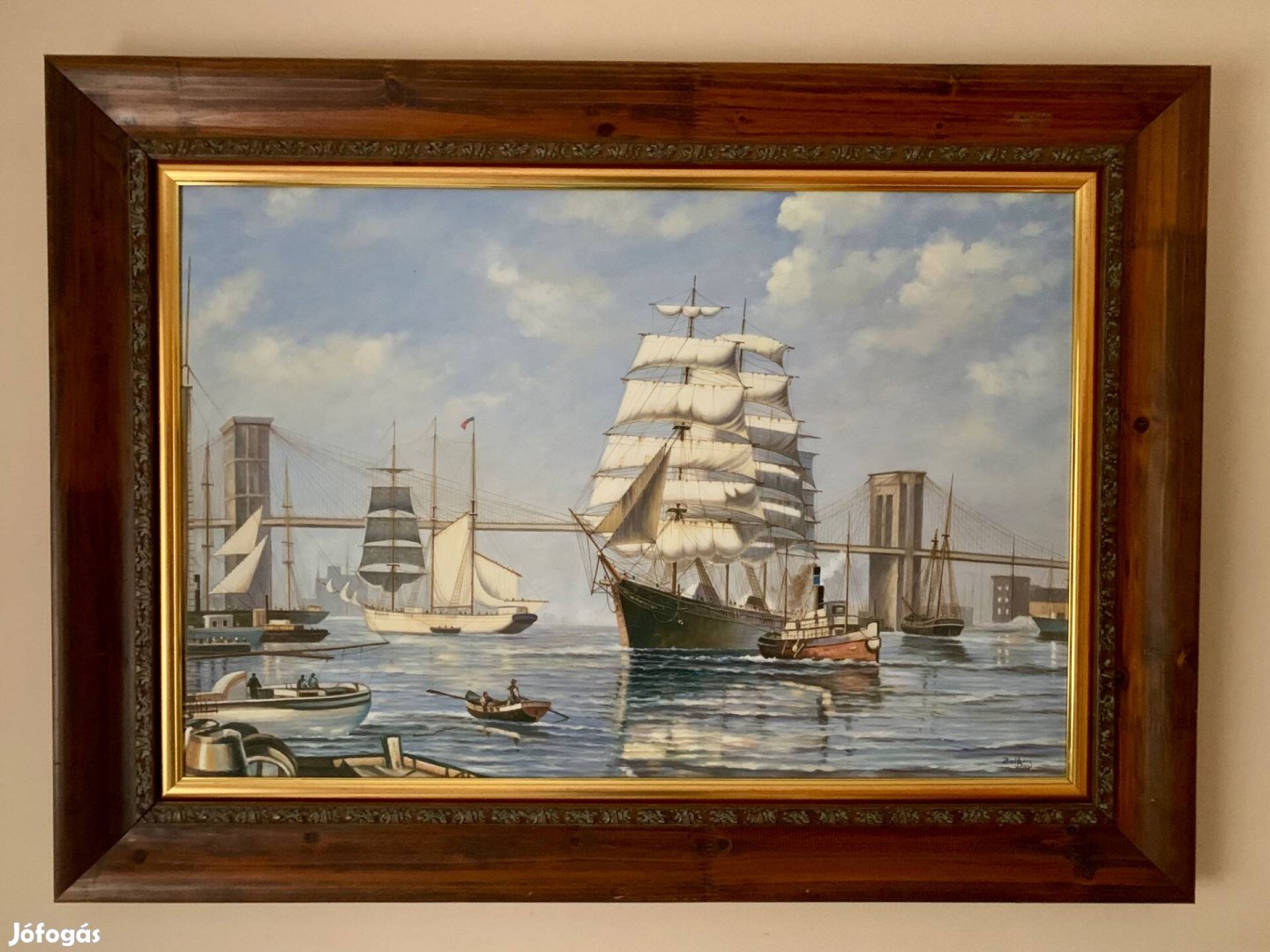 Festmény kerettel szép állapot