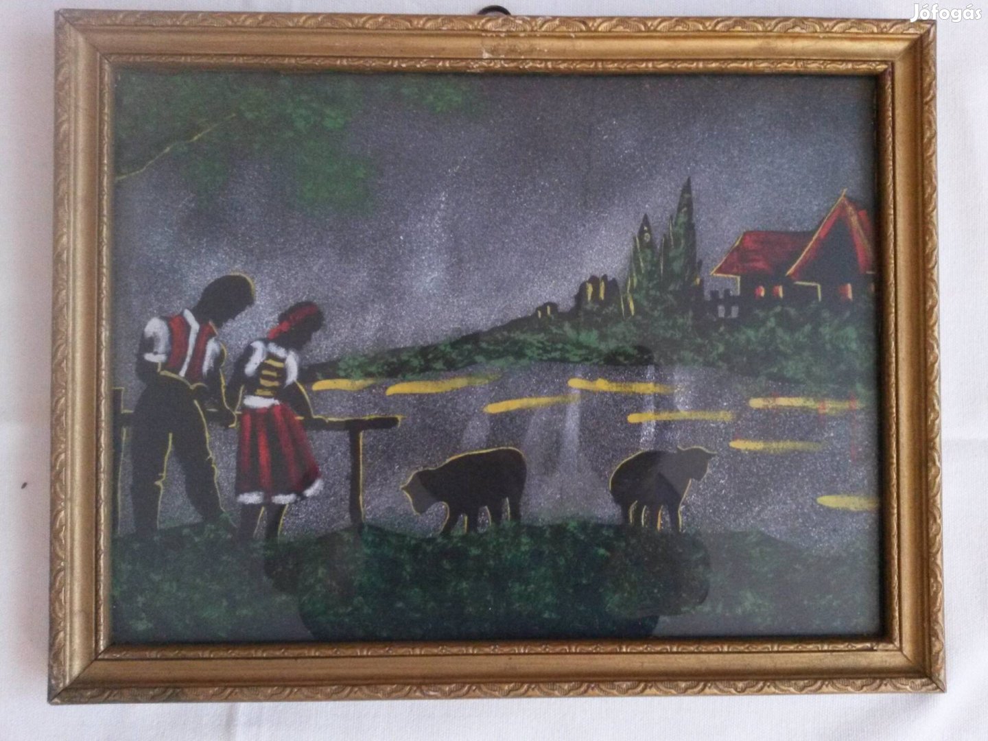 Festmény selyemre festett képek 