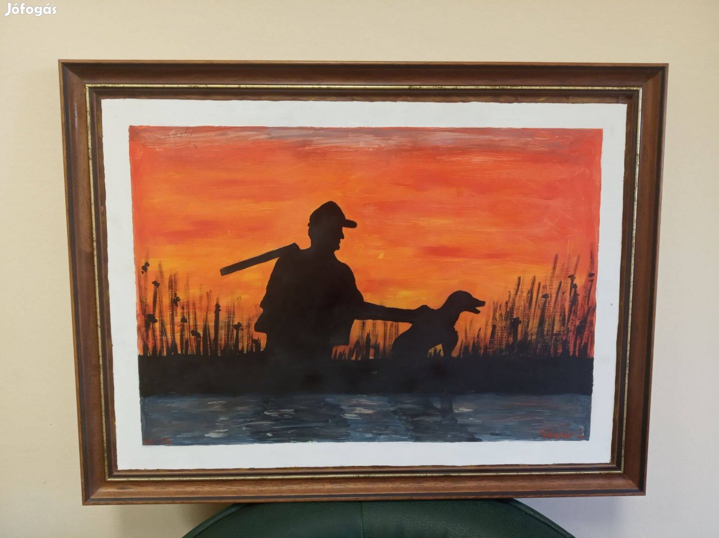 Festmény vadászat témában eladó