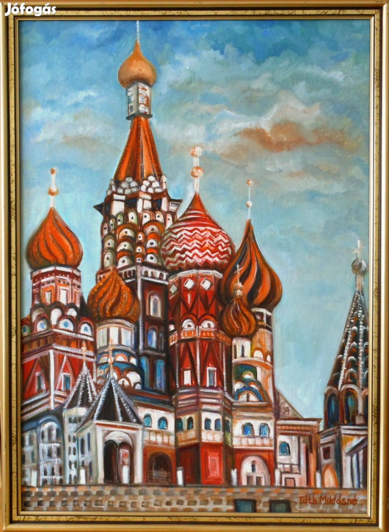 Festményvásáron az Istenanya oltalma székesegyházat ábrázoló festmény!