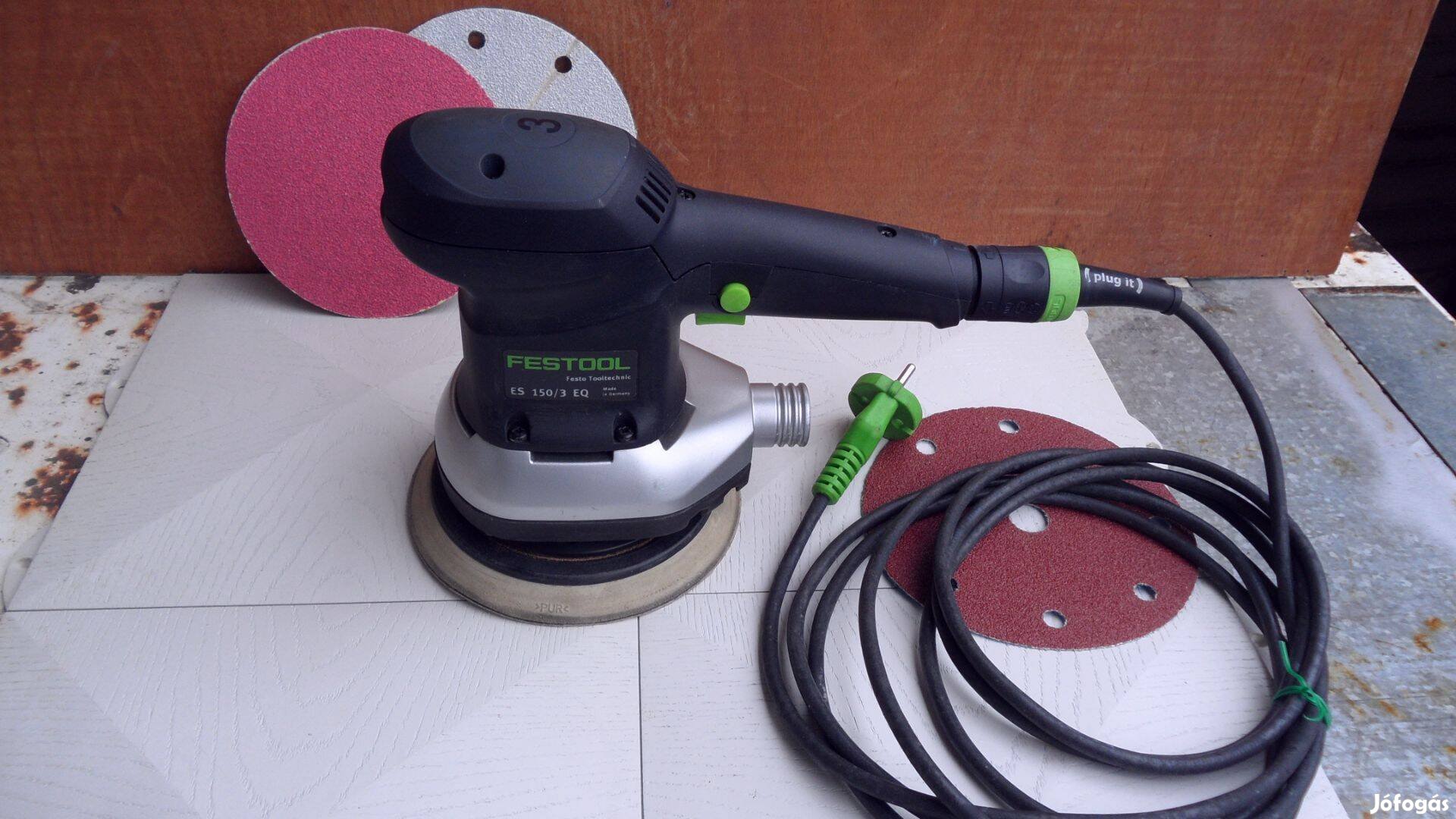 Festool 150 mm excenter csiszoló polír "finiselő" Bosch Hilti papír