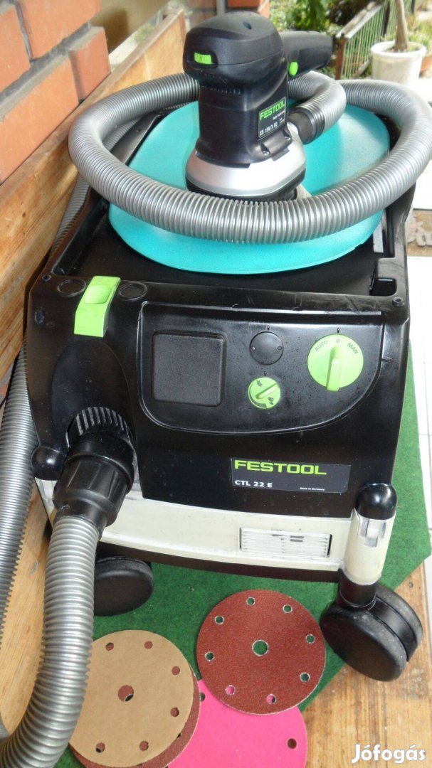 Festool ETS 150 mm excent. ipari csiszoló polírozó Makita Metabo papír